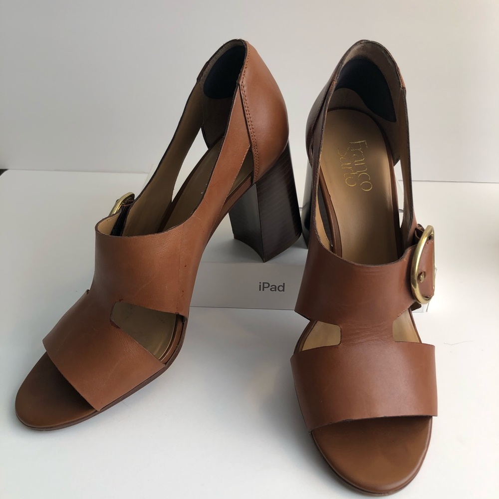 Franco Sarto - Brown Leather Heels - size 11.5
